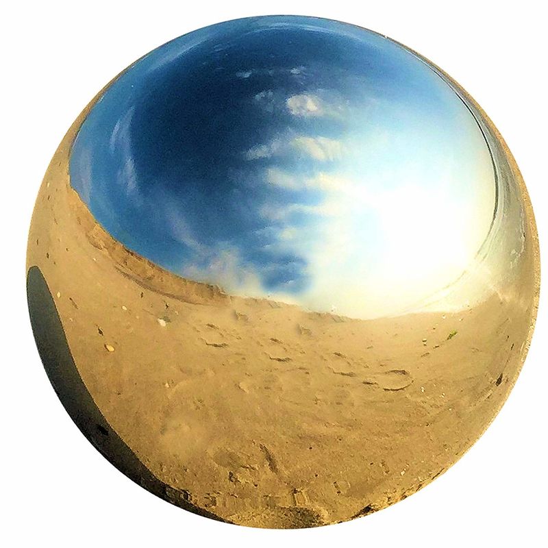 China Acero inoxidable hueco que mira la bola para los jardines 5 globo del espejo de la plata de 1/4 pulgada fábrica